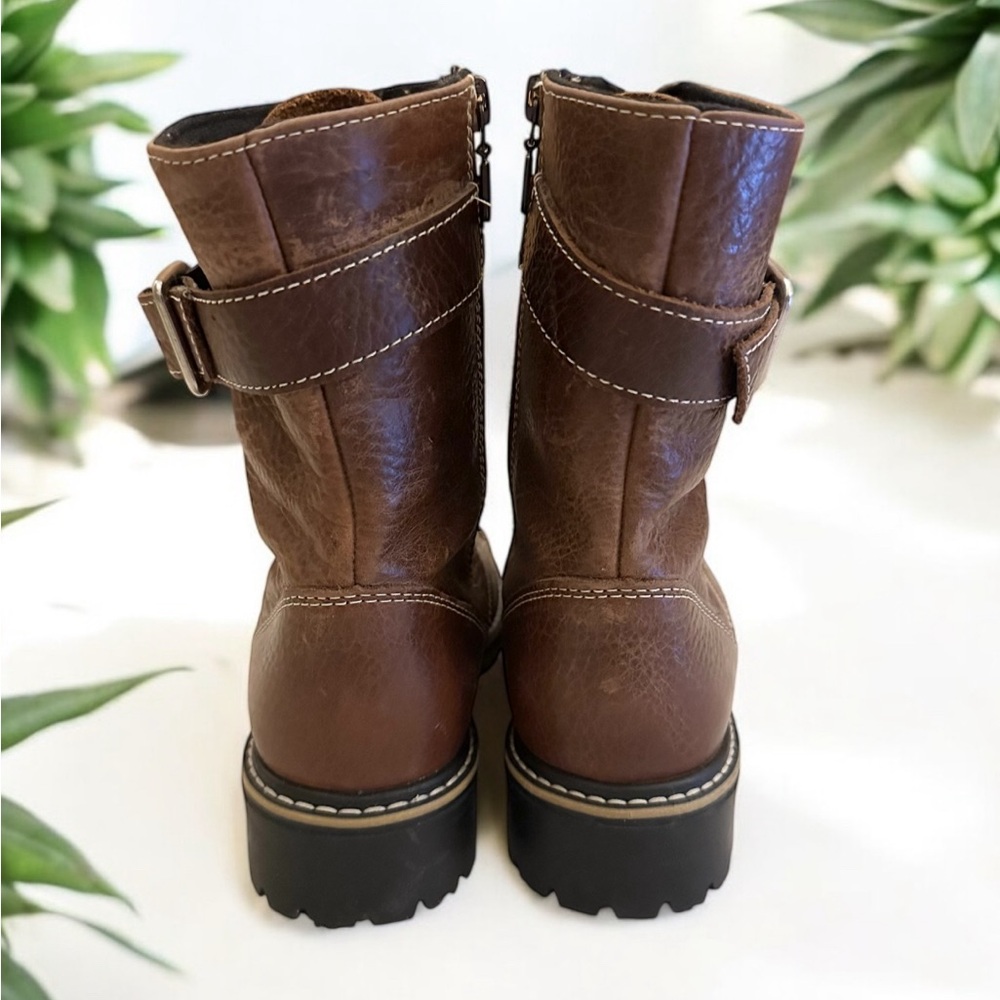 Martino Boutique Genuine Leather Lace Boots - Picture 2 of 8